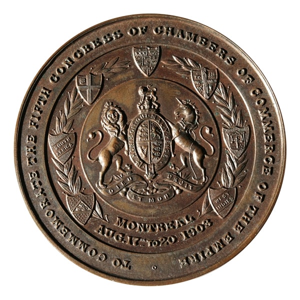 Fifth Congress of the Chambers of Commerce of the Empire Medallion