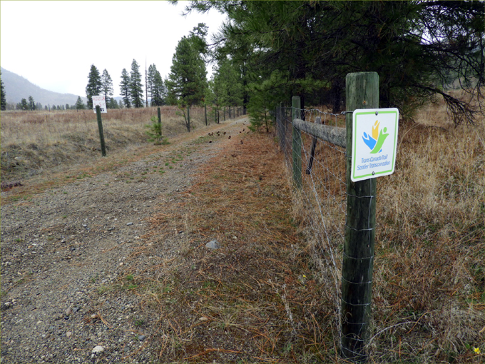 Trans Canada Trail from Rock Creek to Westbridge