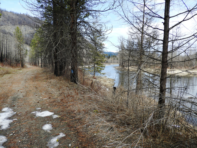 Trans Canada Trail from Rock Creek to Westbridge