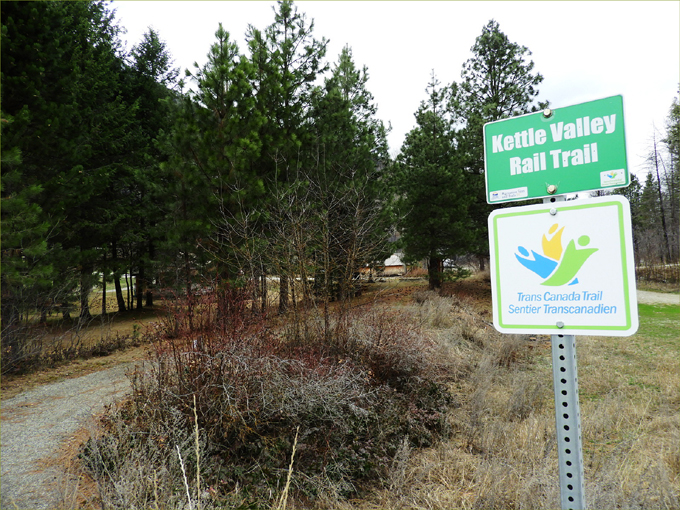 Trans Canada Trail from Rock Creek to Westbridge